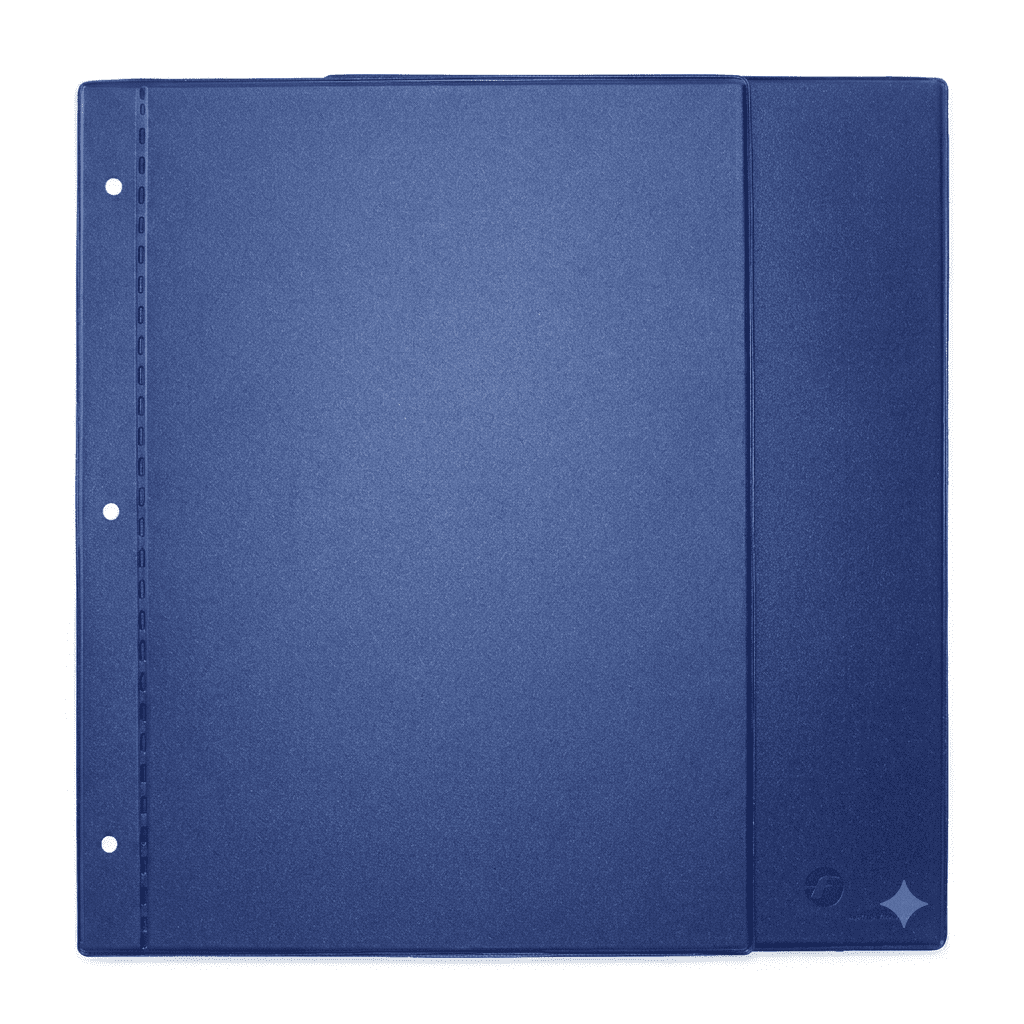 Álbum de fotos con pasta separable azul tamaño carta, fabricado en Colombia - Paperfas